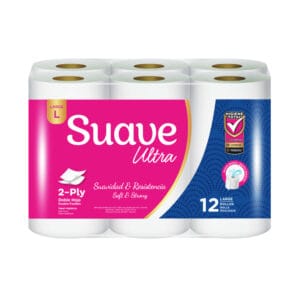Suave 2-ply toilet tissue (12-pack)